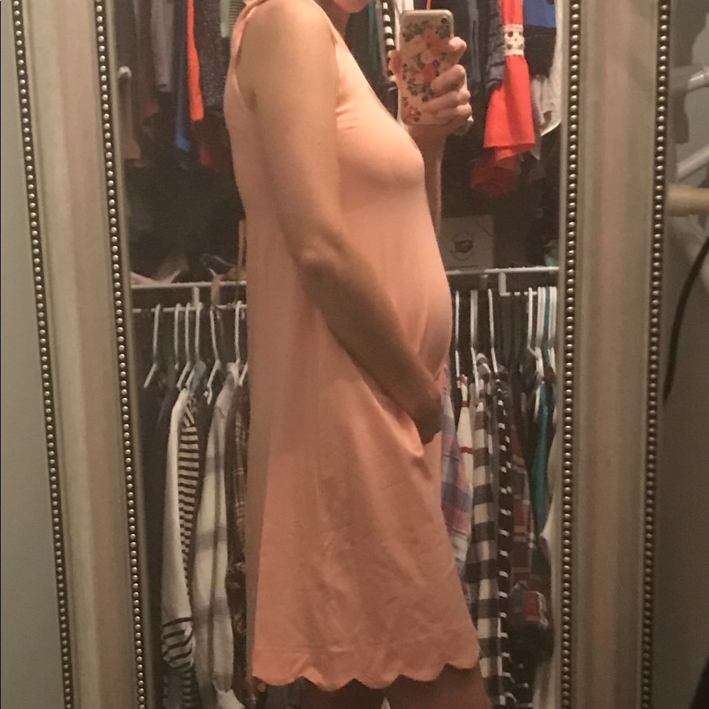 ASOS Maternity scalloped edge dress